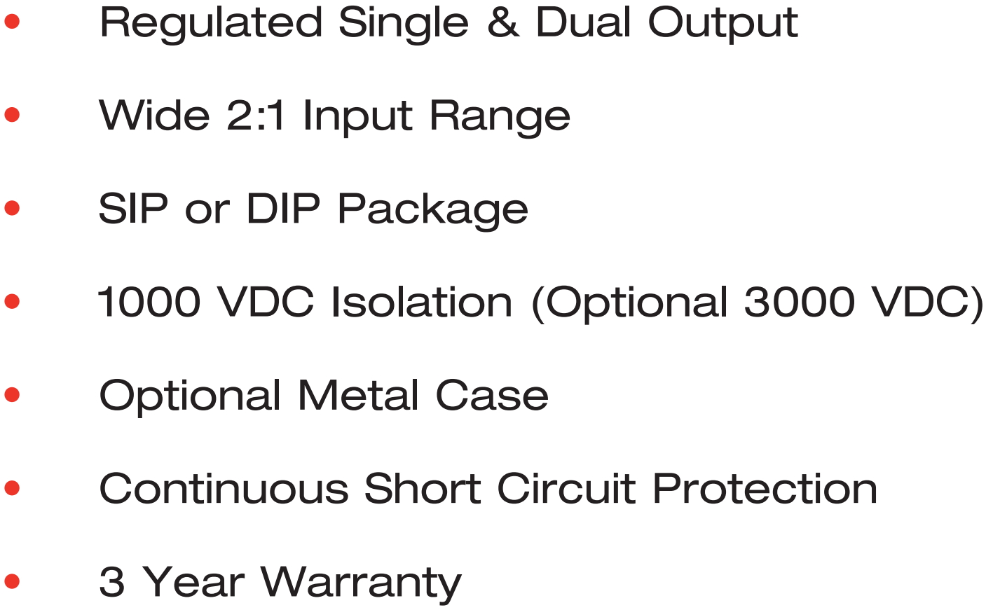 ממירי מתח SIP DC XP POWER IU